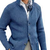 Warm gebreid herenvest