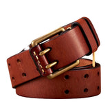 Fons vintage riem met dubbele gesp