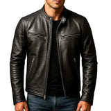 Vintage leren herenjas