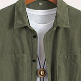 Casual corduroy herenvest