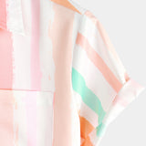 Roze gestreept herenoverhemd