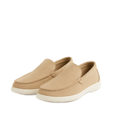 Beige vrijetijdsinstappers voor heren