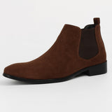 Minimalistische bruine chelsea boots voor heren