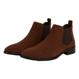 Minimalistische bruine chelsea boots voor heren