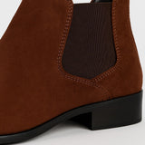 Minimalistische bruine chelsea boots voor heren