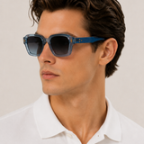 Cobalt Lucent zonnebril transparant blauw