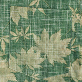 Groen retro Hawaï-herenoverhemd met borstzak