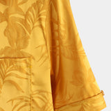 Herenoverhemd met jacquardbloemen
