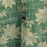 Groen retro Hawaï-herenoverhemd met borstzak