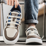 Bruine leren herensneakers