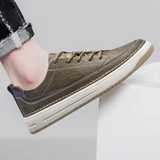 Klassieke leren herensneakers