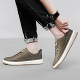 Klassieke leren herensneakers