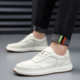 Minimalistische leren herensneakers