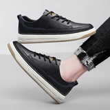 Klassieke leren herensneakers
