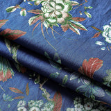 Blauw herenoverhemd met kleine bloemetjes