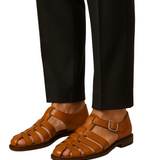 Theo dichte herensandalen met bandje
