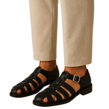 Theo dichte herensandalen met bandje