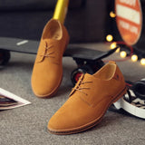 Suède oxfordschoenen voor heren