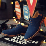 Suède oxfordschoenen voor heren