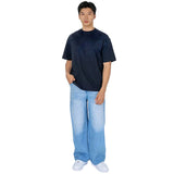 Durk ruimvallende herenjeans in Japanse stijl