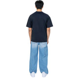 Durk ruimvallende herenjeans in Japanse stijl