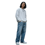 Durk ruimvallende herenjeans in Japanse stijl