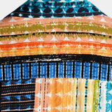 Blauw herenoverhemd met kleurrijke strepen