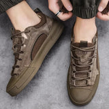 Urban leren herenschoenen