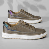 Klassieke leren herensneakers