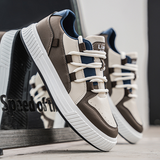 Bruine leren herensneakers