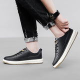 Klassieke leren herensneakers