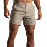 Getailleerde korte chino voor heren