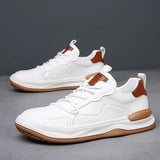 Leren herenschoenen met dikke zool