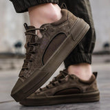 Urban leren herenschoenen