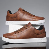 Bjorn leren herensneakers