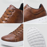 Bjorn leren herensneakers