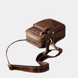 Zeger retro leren schoudertas voor heren