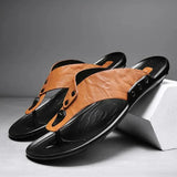 Nette leren herensandalen