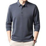 Elegante herenpolo met lange mouwen