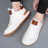 Leren herenschoenen met dikke zool