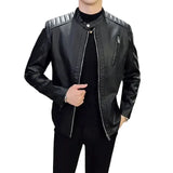 Elegante slanke leren herenjas