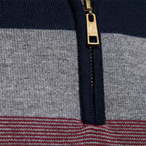 Bram herenpullover met opstaande kraag