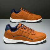 Stijlvolle leren herensneakers