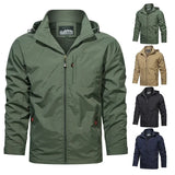 Waterdichte outdoorjas voor heren met capuchon