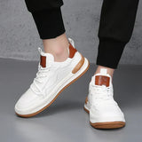 Leren herenschoenen met dikke zool