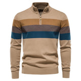 Bram herenpullover met opstaande kraag