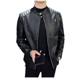 Elegante slanke leren herenjas