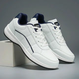 Stijlvolle leren herensneakers