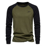Thijs herenshirt met lange raglanmouwen