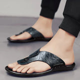 Nette leren herensandalen